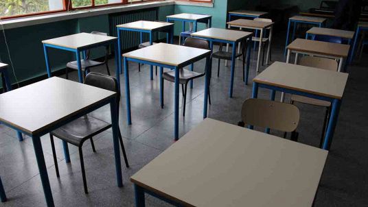 aula di una scuola italiana